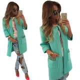 Classy 3/4 Sleeve Casual Style Coat