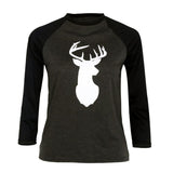 Deer Print Long Sleeve Shirt